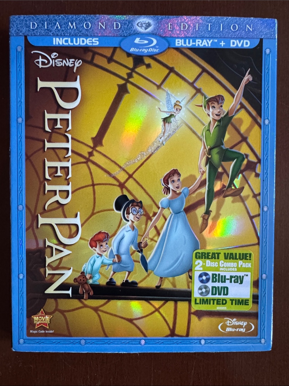 Disney’s Peter Pan Diamond Edition Blu-Ray + DVD, NWT